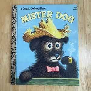 Mister Dog A‎ Little Golden Book Childrens Classic Story Vintage 50's